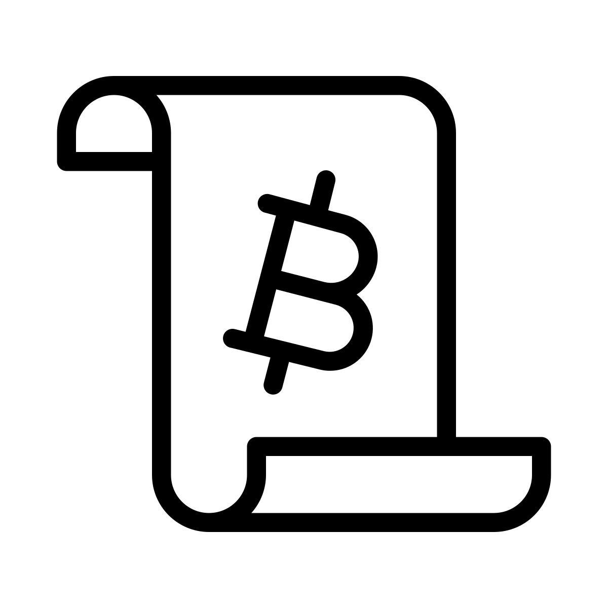 bitcoin paper icon