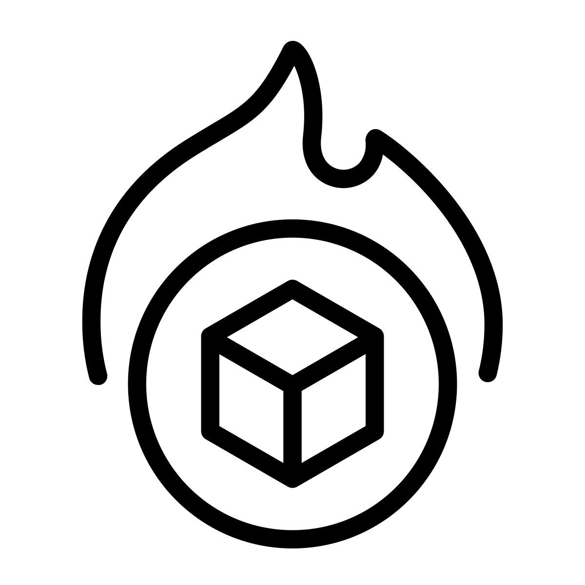 burned coin icon