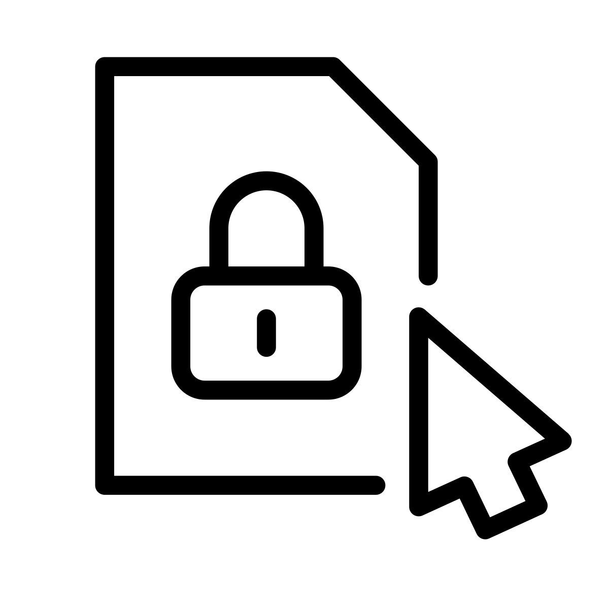 lock document icon