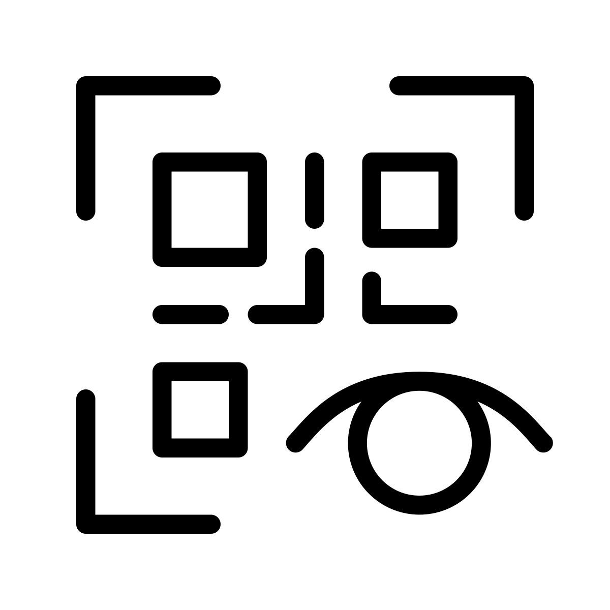 qr transparent icon