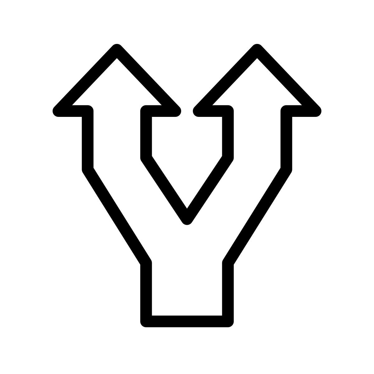 split arrows icon