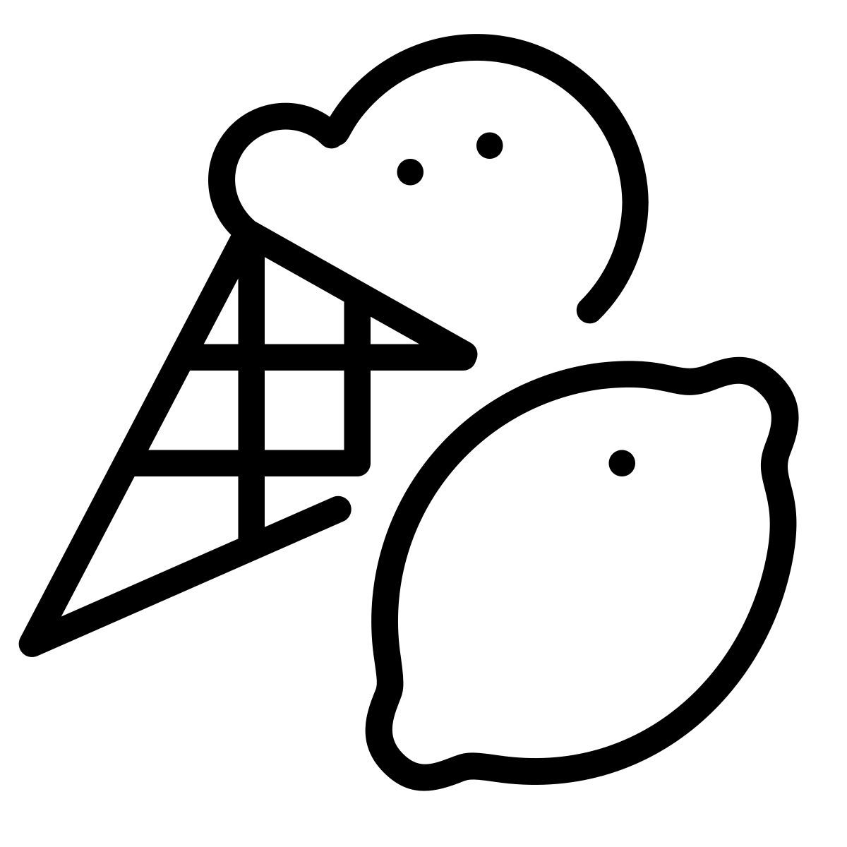 lemon ice cream icon