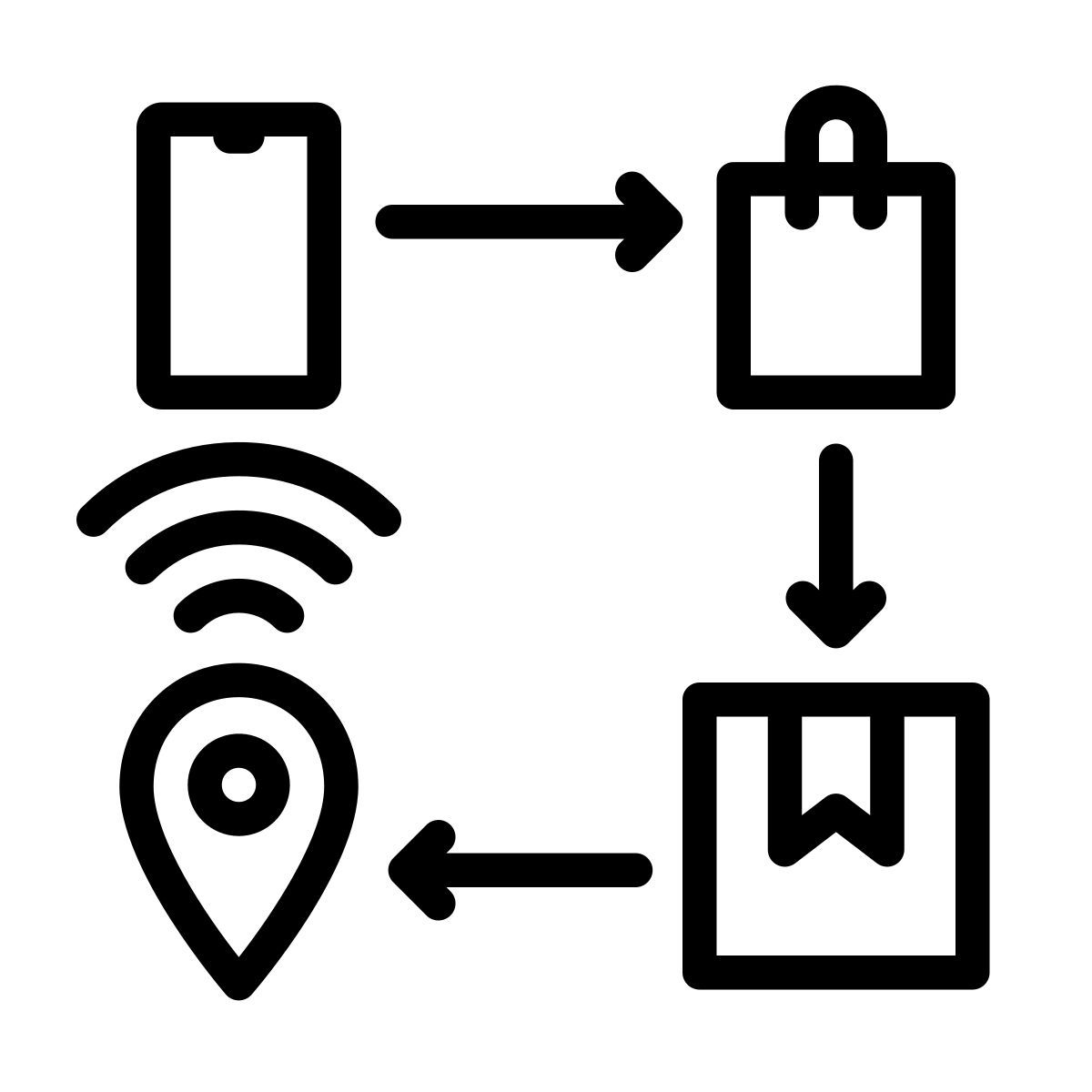 logistic path icon