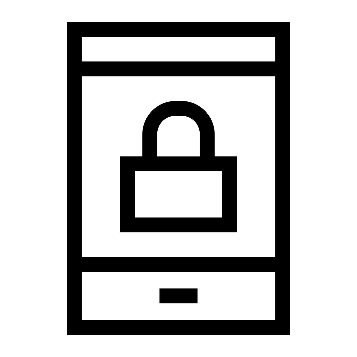 잠긴 스마트폰 icon