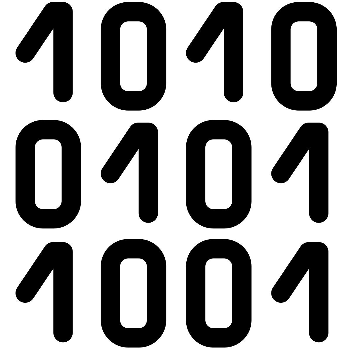 binary code icon