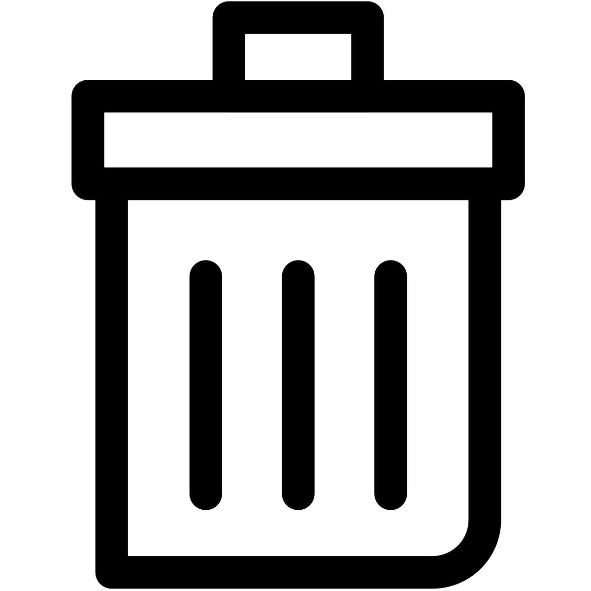 garbage can icon