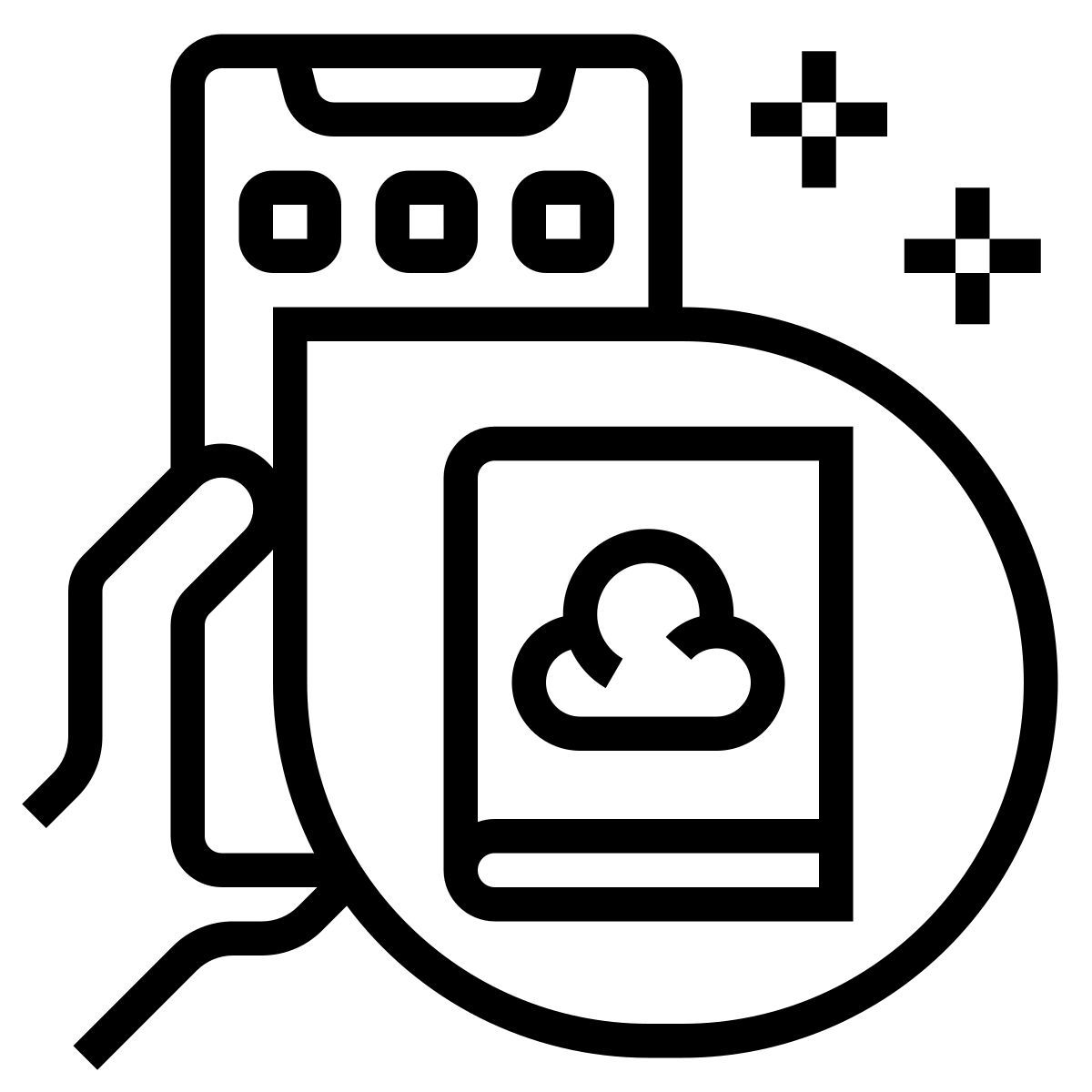 digital book icon