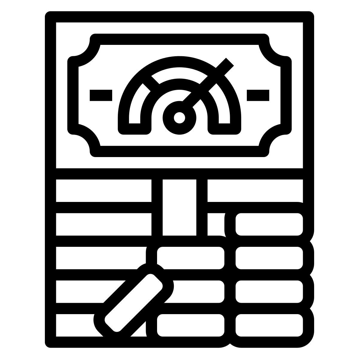 kpi financial indicator icon icon