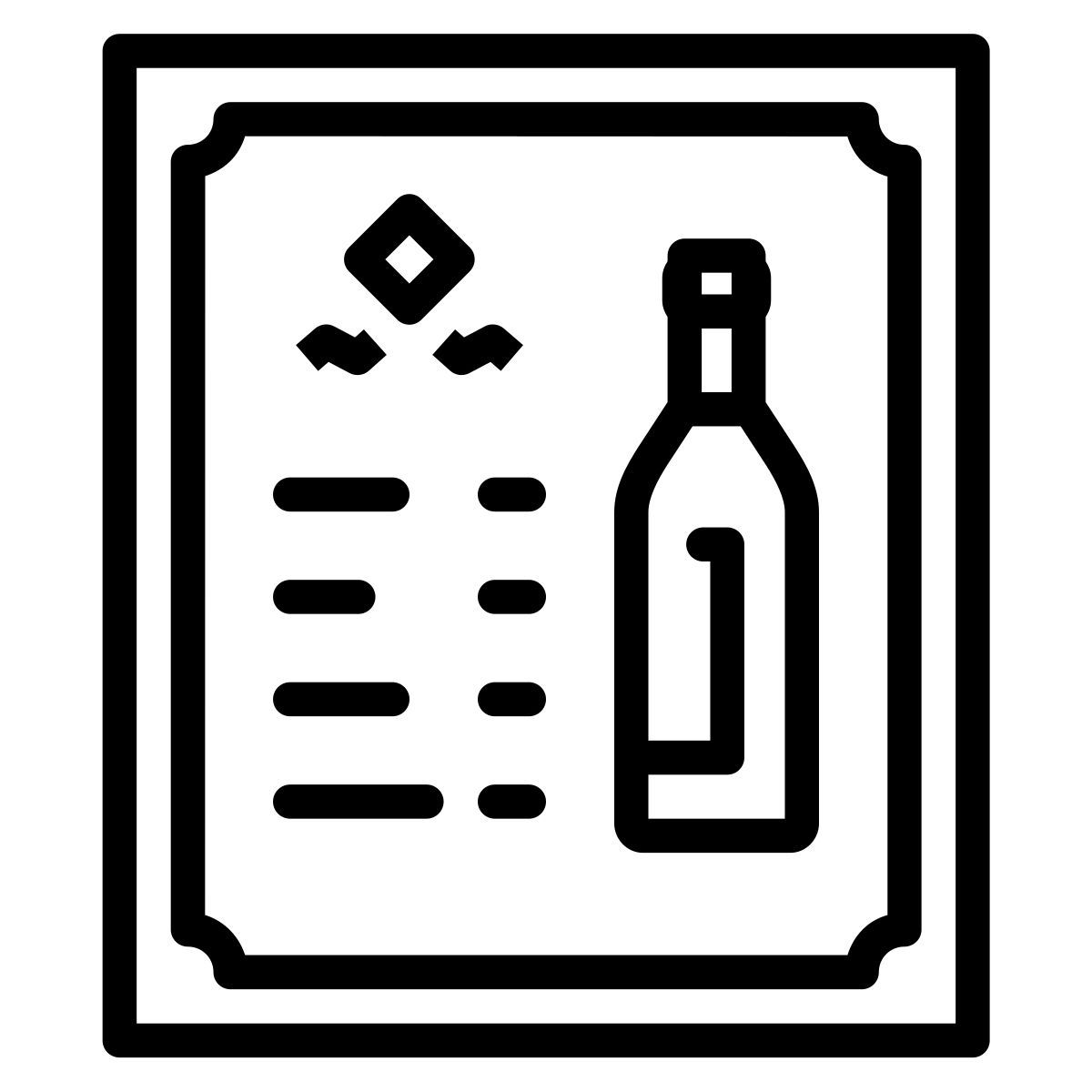 wine menu icon