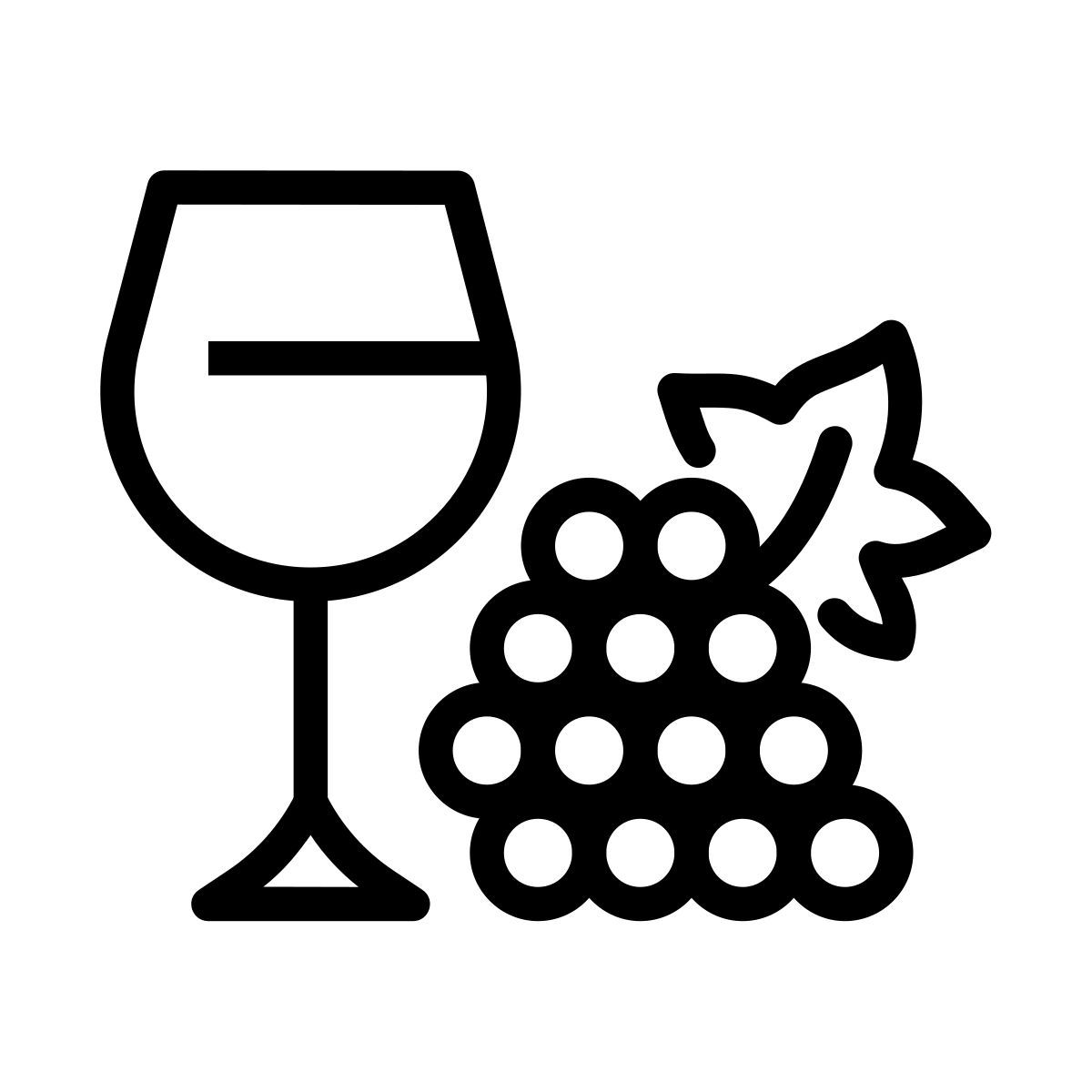 wine and grapes icon