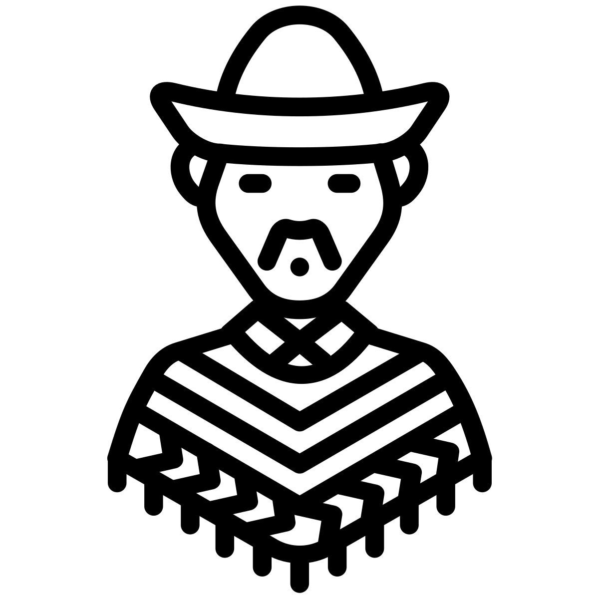 mexican man icon