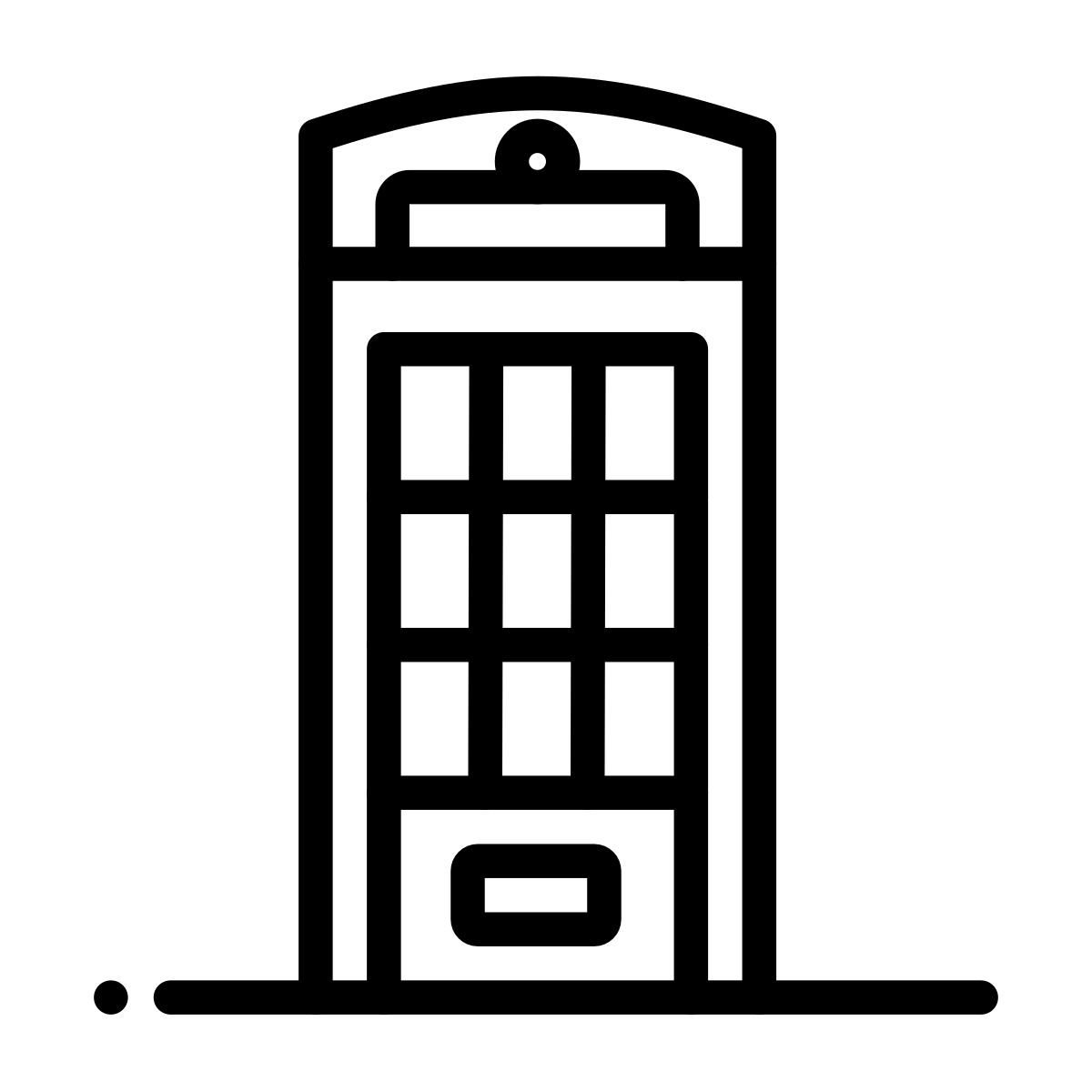 telephone booth icon