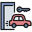 external car-rent-the-new-normal-travel-and-tourism-parzival-1997-outline-color-parzival-1997 icon