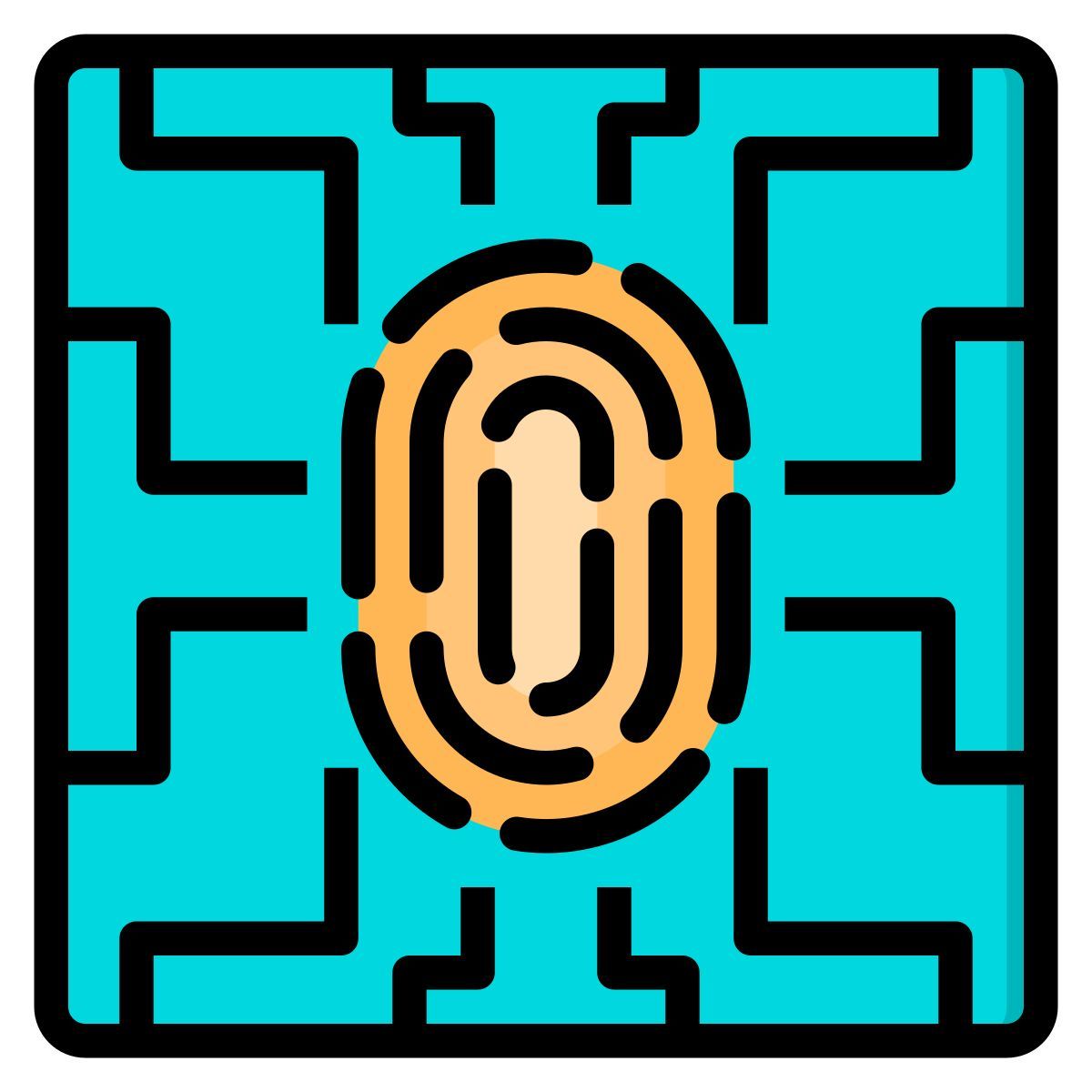 fingerprint scan icon