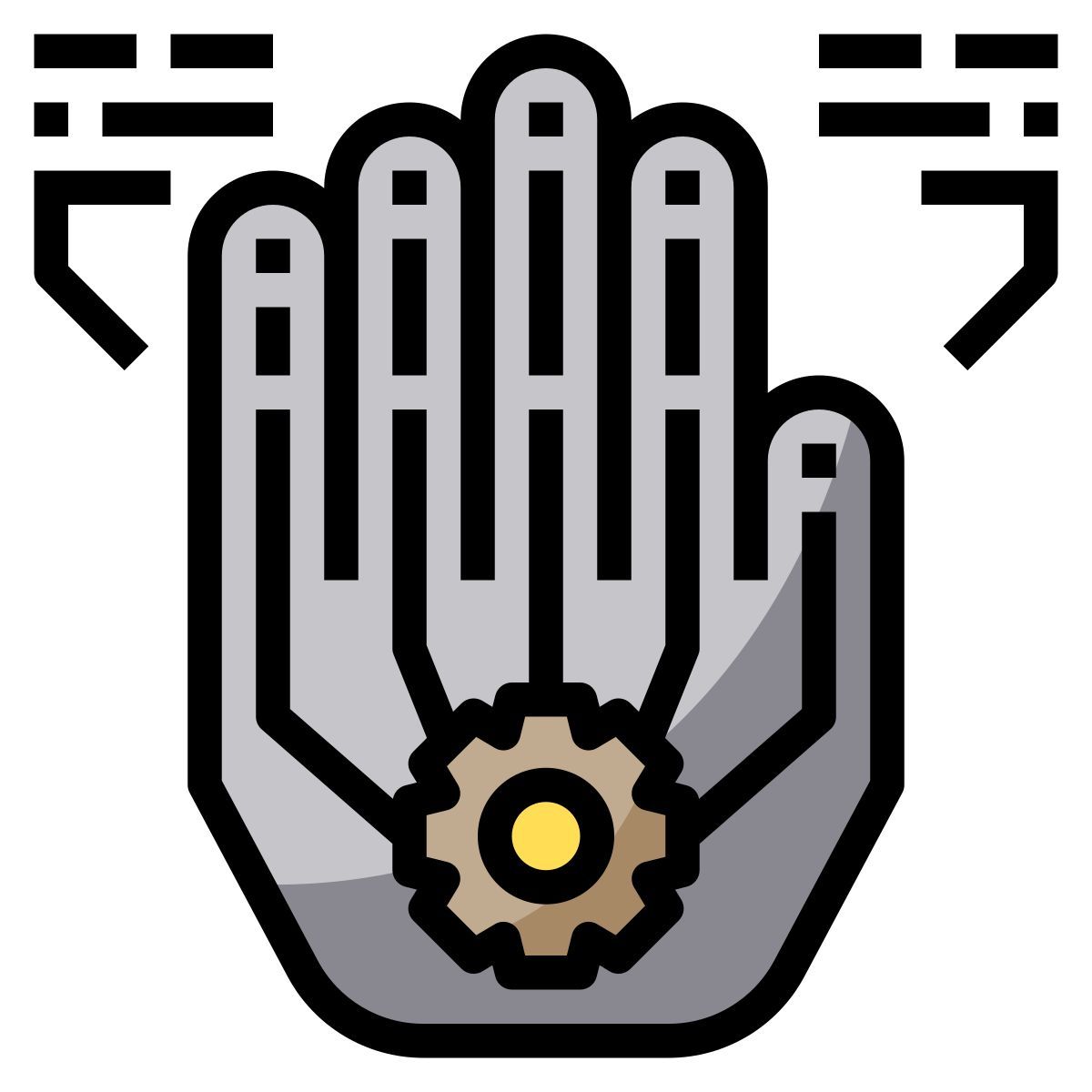 mão robótica icon
