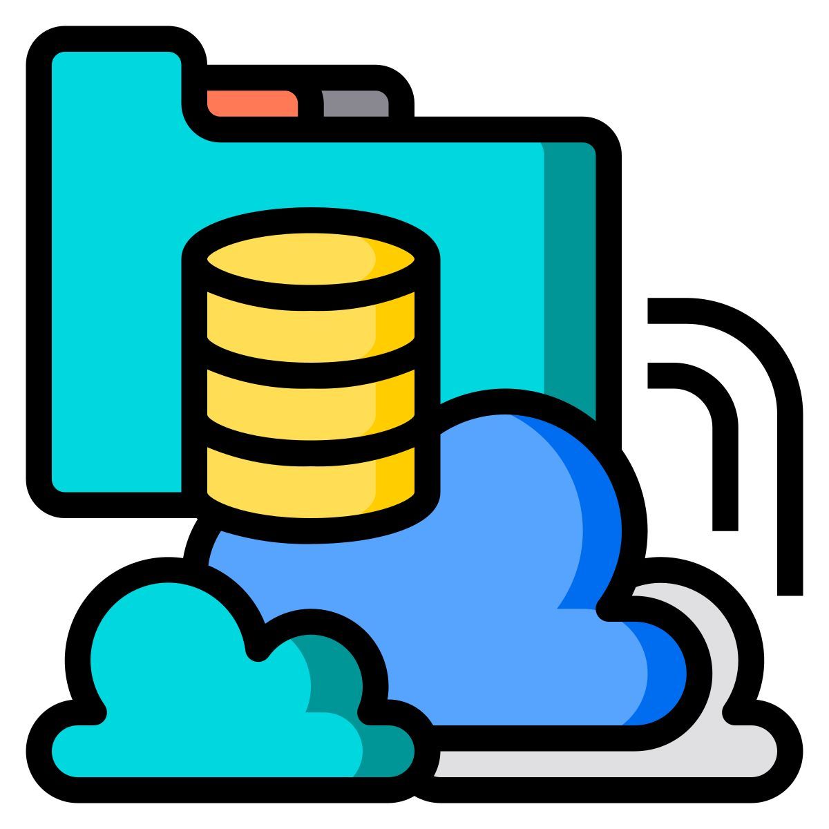 stockage en nuage icon