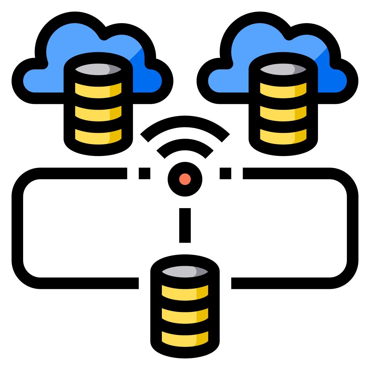 cluster computing icon