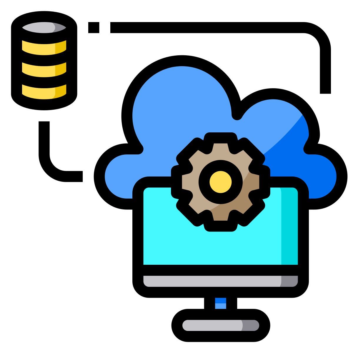 cloud database settings icon