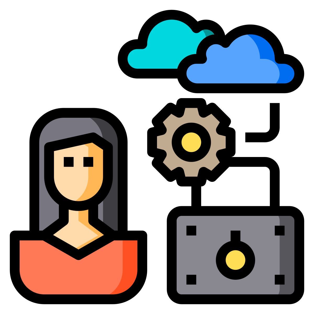 cloud protection icon