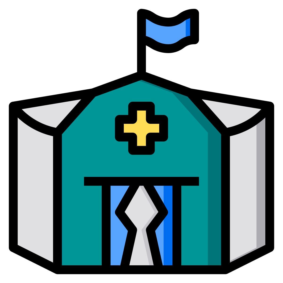 refugee camp icon