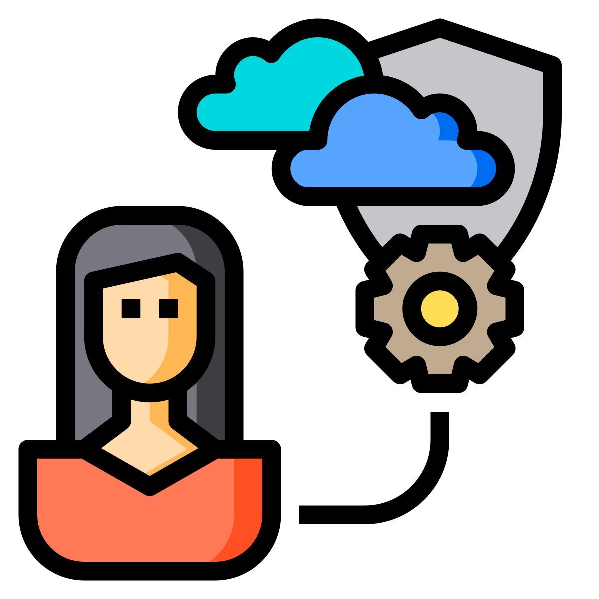 cloud security icon