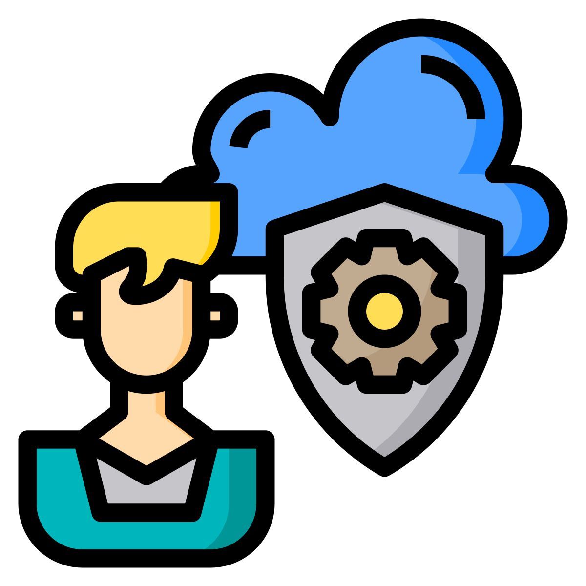 cloud security icon