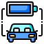 external car-battery-ev-car-phatplus-lineal-color-phatplus icon