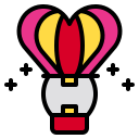 external air-hot-balloon-romance-phatplus-lineal-color-phatplus icon