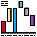 external bar-chart-charts-diagrams-phatplus-lineal-color-phatplus-2 icon