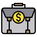external briefcase-money-phatplus-lineal-color-phatplus icon