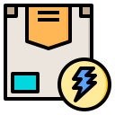 external broken-warehouse-phatplus-lineal-color-phatplus icon