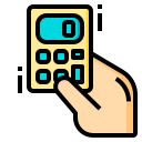 external calculating-calculator-tools-phatplus-lineal-color-phatplus icon