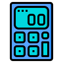 external calculator-calculator-tools-phatplus-lineal-color-phatplus-2 icon