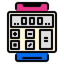 external calculator-smartphone-phatplus-lineal-color-phatplus icon