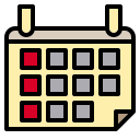 external calendar-hotel-and-travel-phatplus-lineal-color-phatplus icon