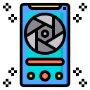 external camera-mobile-network-phatplus-lineal-color-phatplus icon
