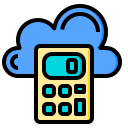 external cloud-calculator-tools-phatplus-lineal-color-phatplus icon