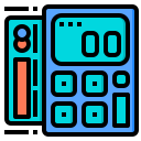 external credit-card-calculator-tools-phatplus-lineal-color-phatplus-2 icon
