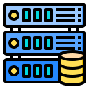 external database-biometric-phatplus-lineal-color-phatplus icon