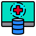 external database-medical-and-hospital-phatplus-lineal-color-phatplus icon