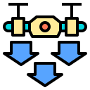 external down-drone-phatplus-lineal-color-phatplus icon