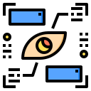 external eye-scan-biometric-phatplus-lineal-color-phatplus icon