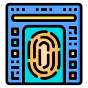 external fingerprint-biometric-phatplus-lineal-color-phatplus-2 icon