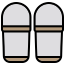 external flip-flops-hotel-and-travel-phatplus-lineal-color-phatplus icon