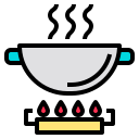 external frying-pan-kitchen-phatplus-lineal-color-phatplus icon