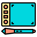 external graphic-tablet-digital-service-phatplus-lineal-color-phatplus icon
