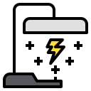external lamp-electricity-phatplus-lineal-color-phatplus icon