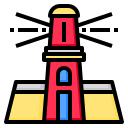 external lighthouse-map-phatplus-lineal-color-phatplus icon