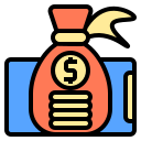 external money-bag-digital-payment-phatplus-lineal-color-phatplus icon