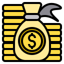 external money-bag-money-phatplus-lineal-color-phatplus icon